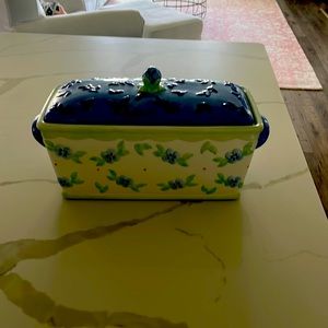 Pfaltzgraff summerbreeze pattern bread box